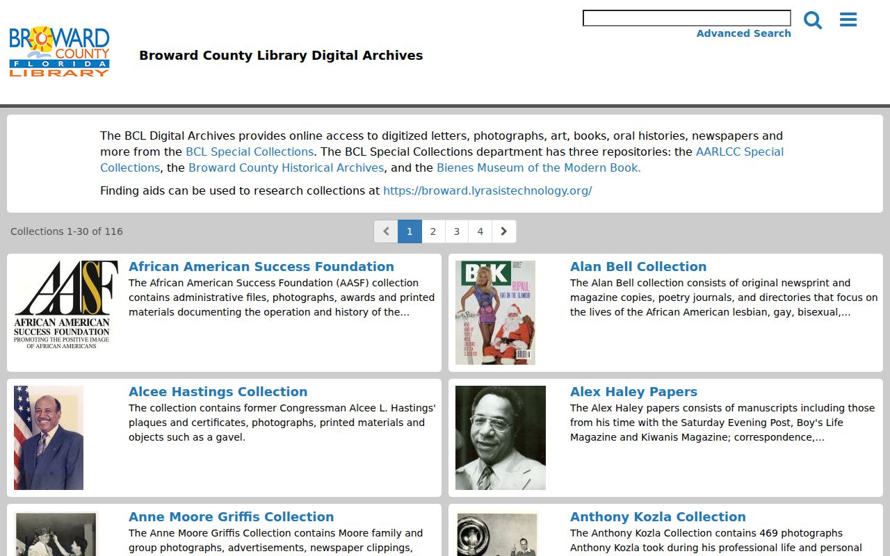 Broward County Library Digital Archives for Dania Beach directory research